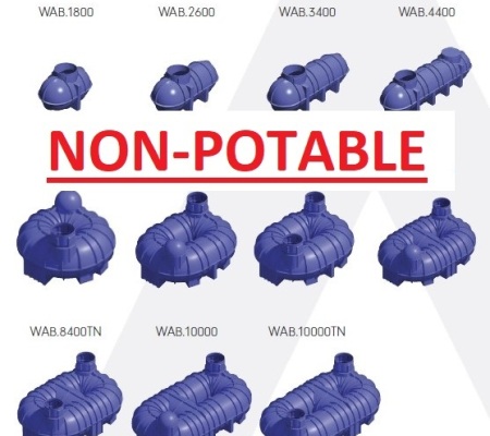 Underground Water Tanks - NON POTABLE